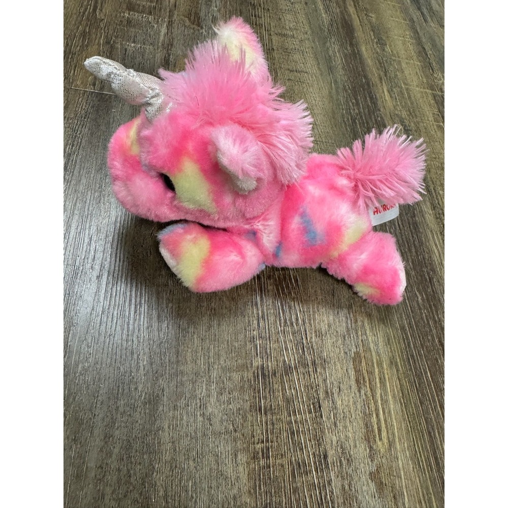 Aurora Plush Toy Unicorn Stuffed Animal 8 inch Pink Soft Cuddly Kids Gift